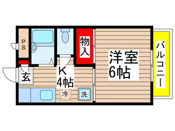 カサベルテ新検見川１の物件間取画像